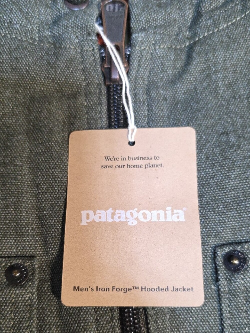 Patagonia Men's Iron Forge Hooded Jacket in Olive - Picture 2 of 7